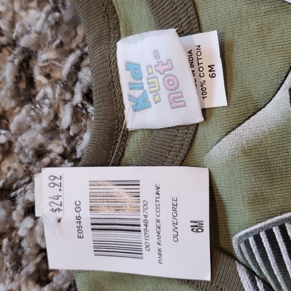 $3 Kid U Not NWT 6M Park Ranger Costume Bodysuit - Picture 3 of 3